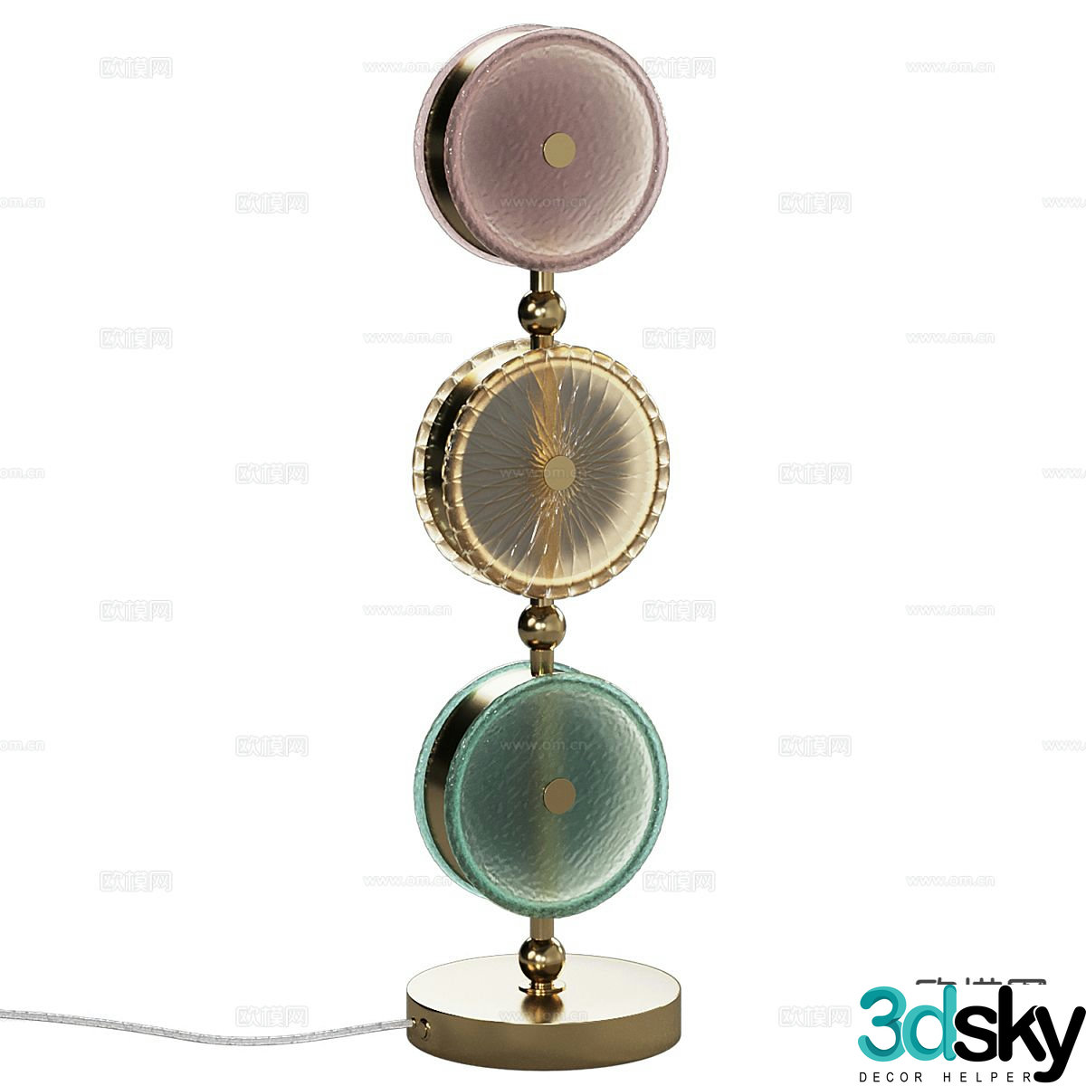 Light luxury floor lamp 3D model