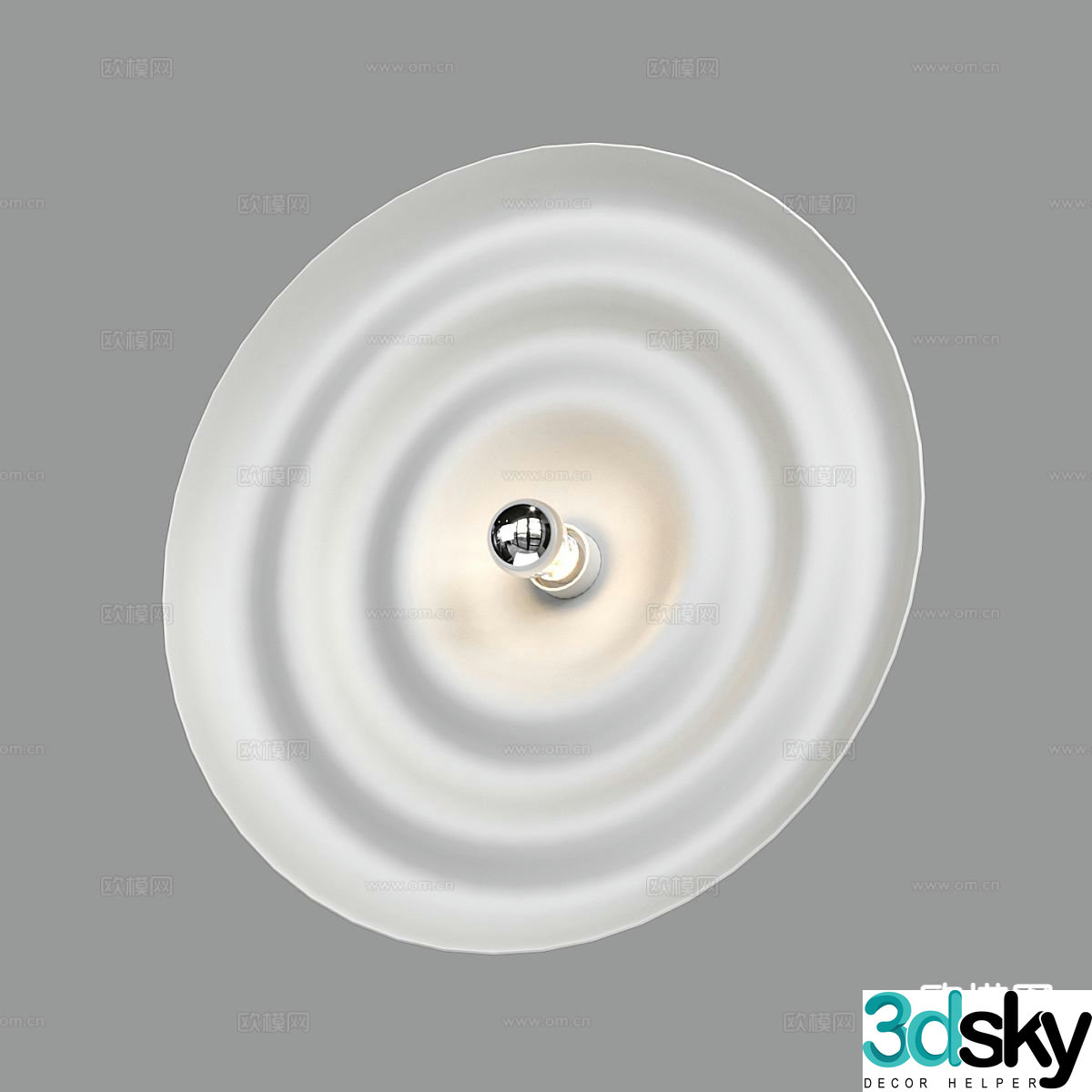 Simple wall lamp round wall lamp 3d model