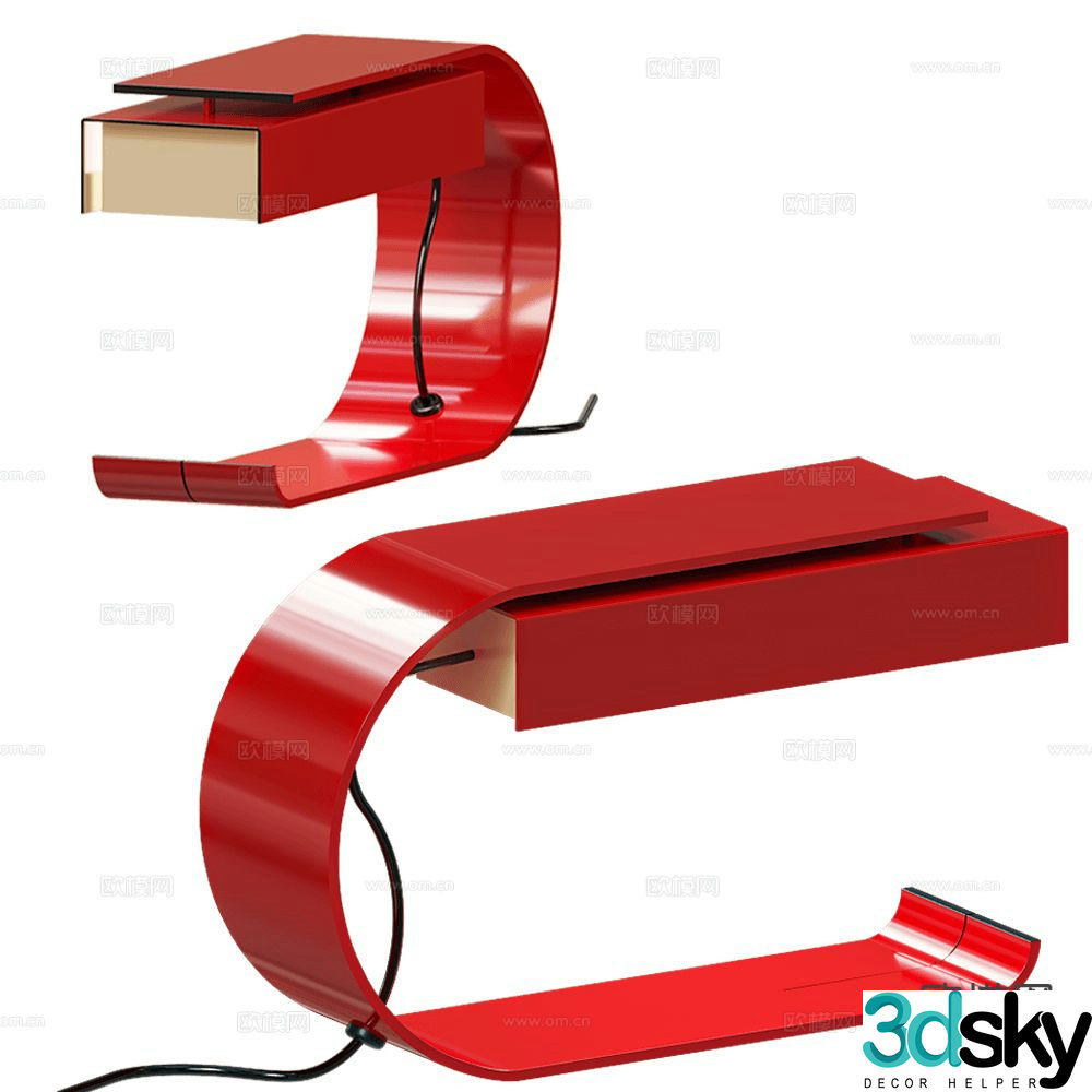 axis71 desk lamp 3d model