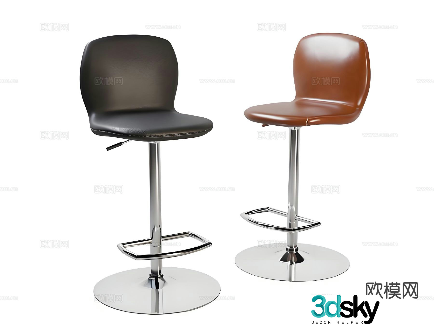 Modern bar stool bar stool bar stool 3d model