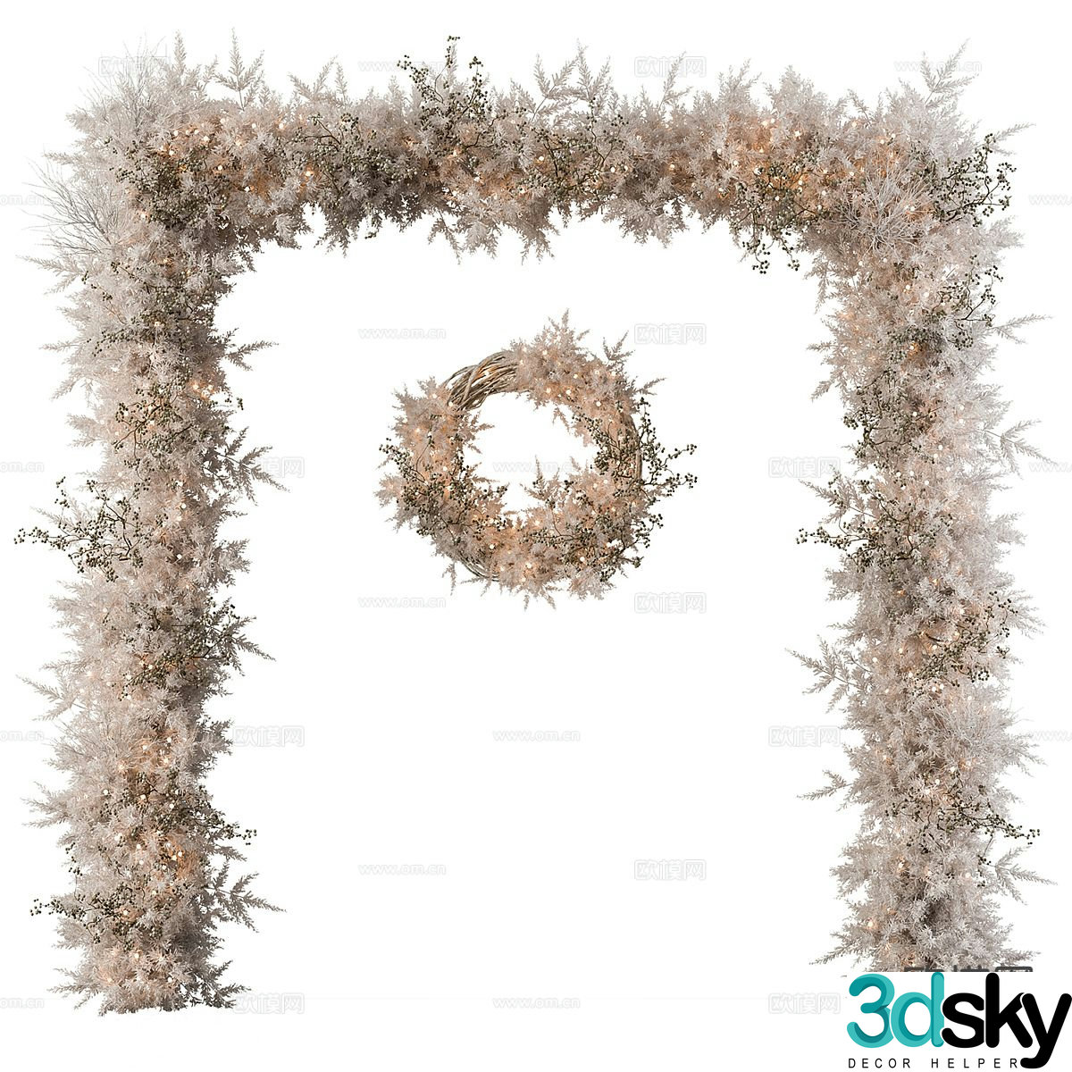 Christmas wall decoration hanging decoration 3d model
