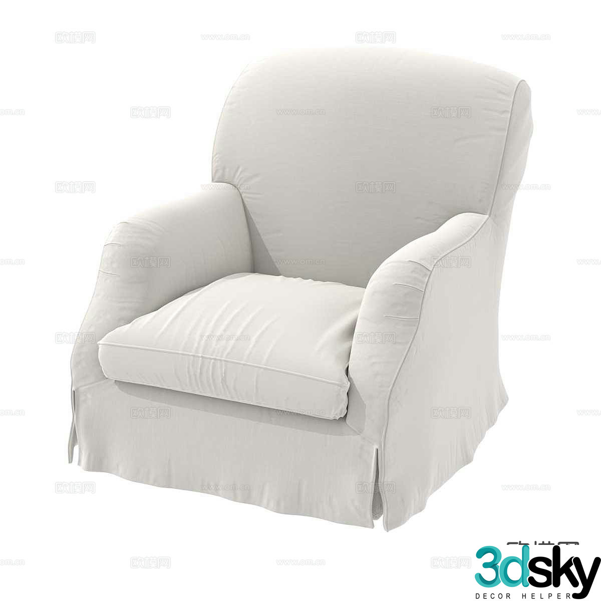 Modern single sofa 3d model