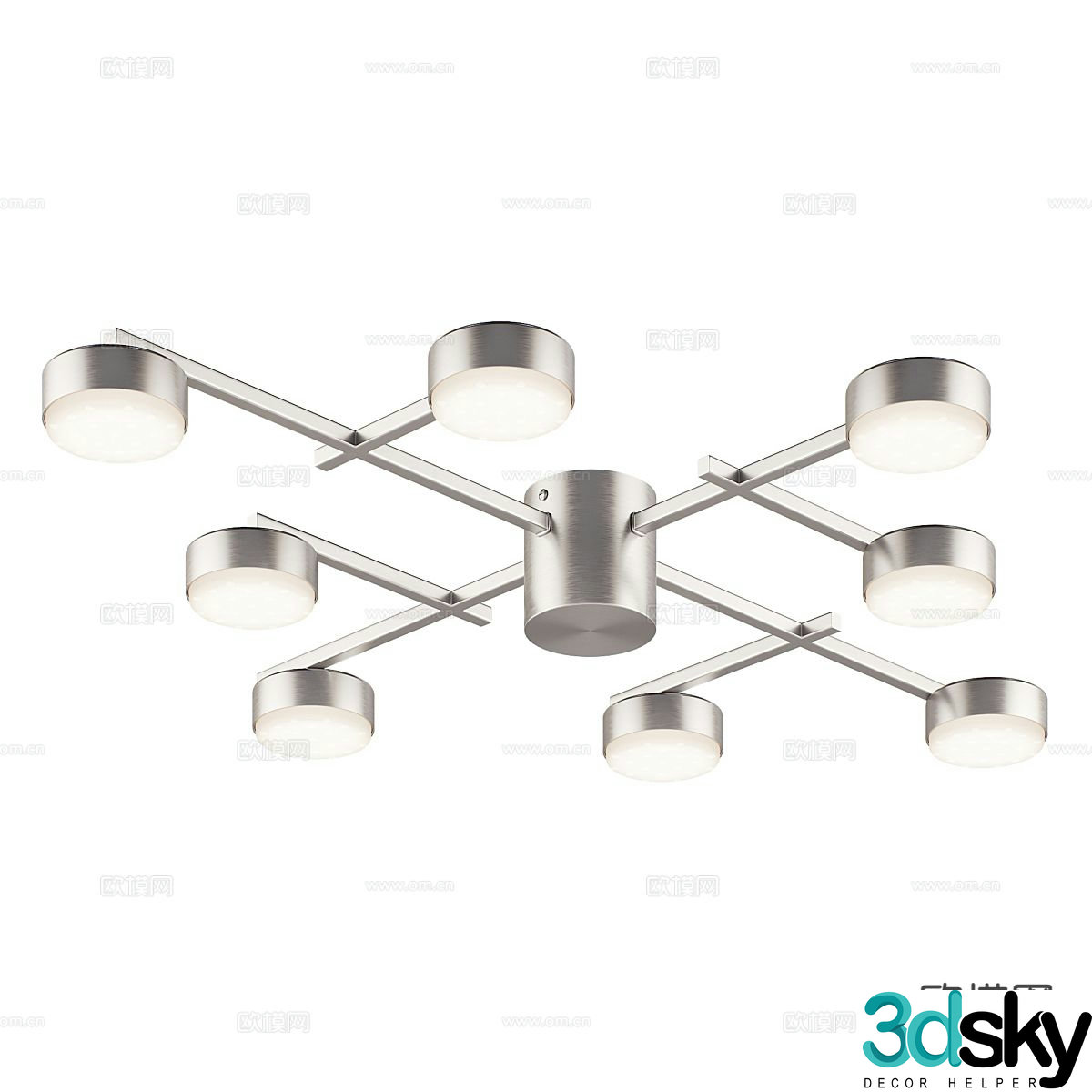 Light luxury ceiling lamp 3D model