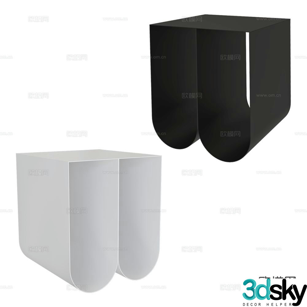 Sgib side table corner table table table 3d model