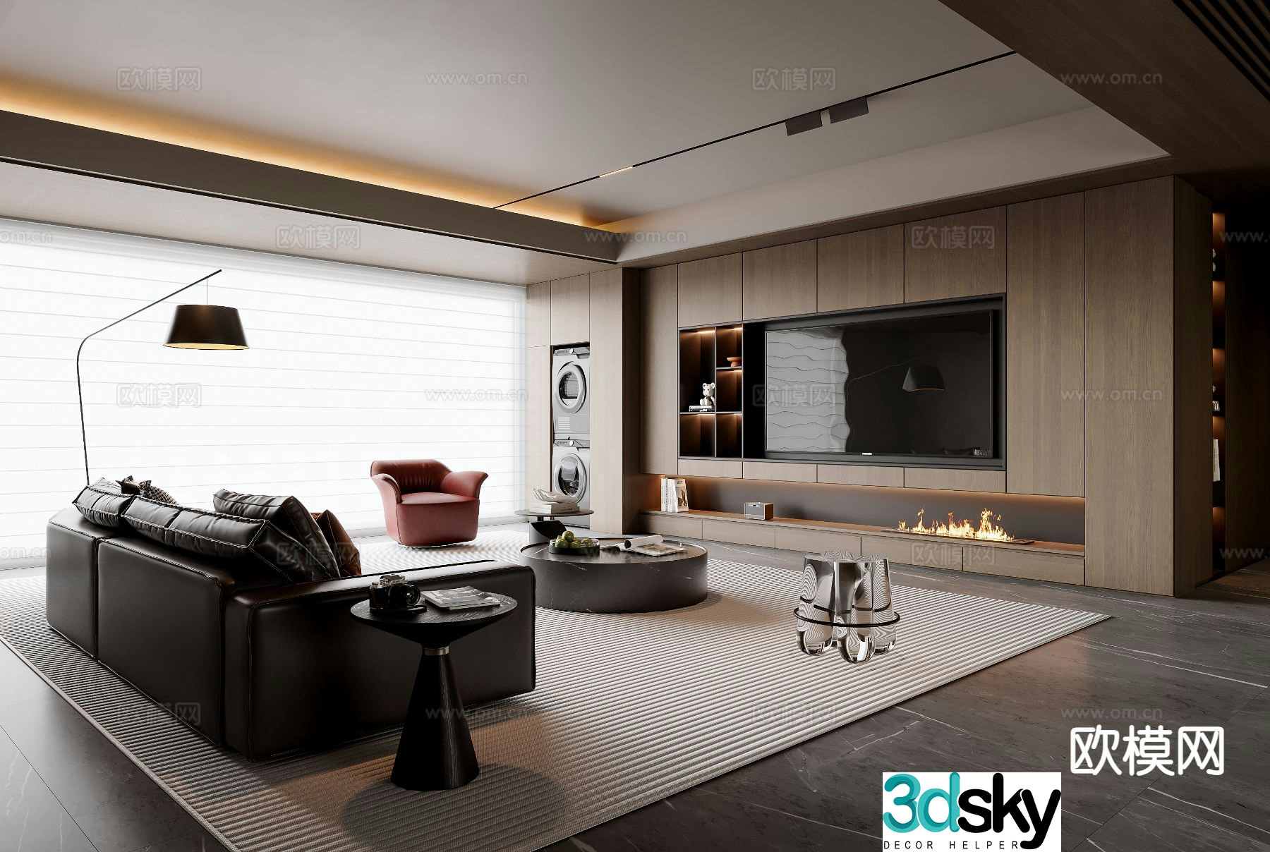 Italian living room 3d model