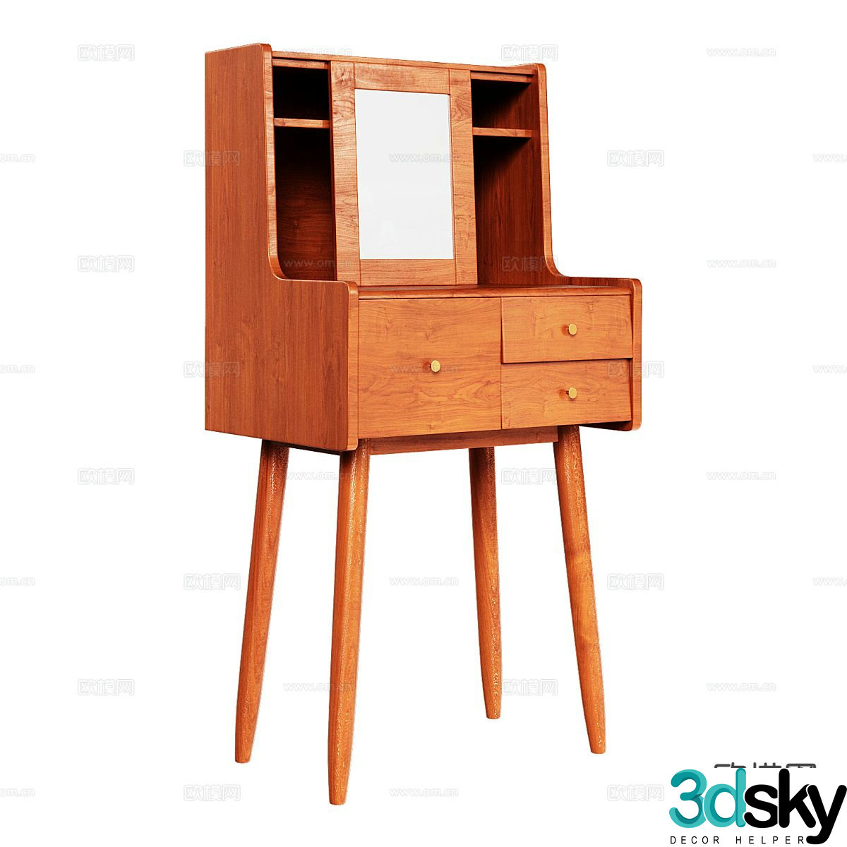 Nordic dressing table dressing table 3d model