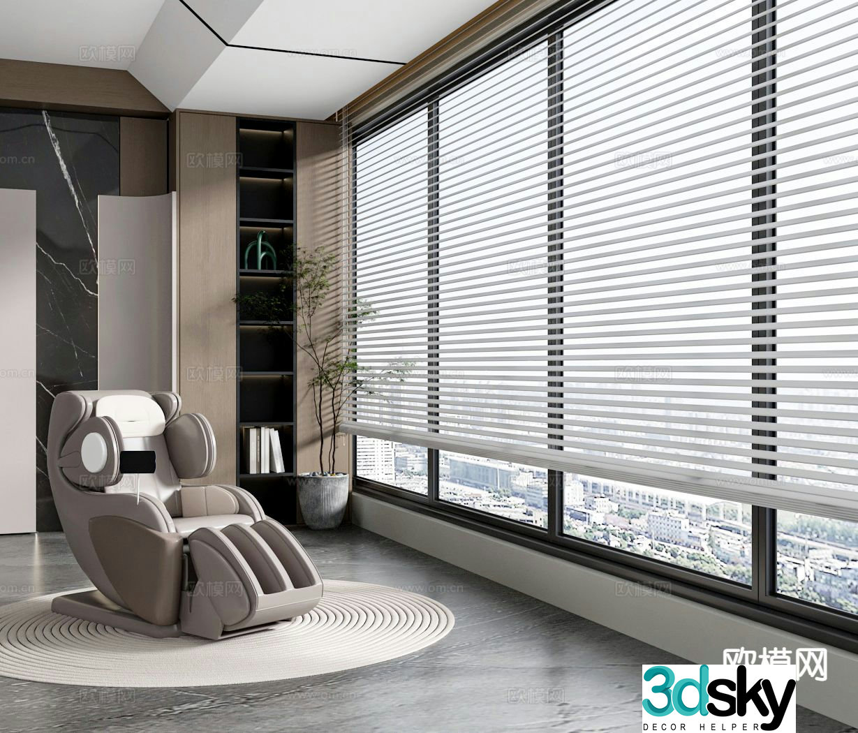 Massage chair massage sofa 3d model