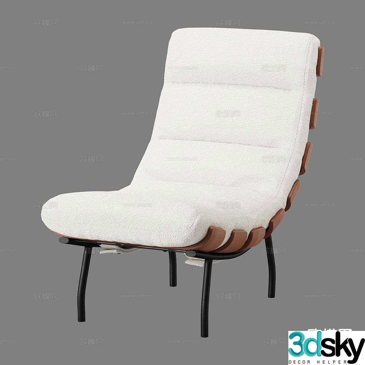 Modern chair sofa chair leisure chair 3d model