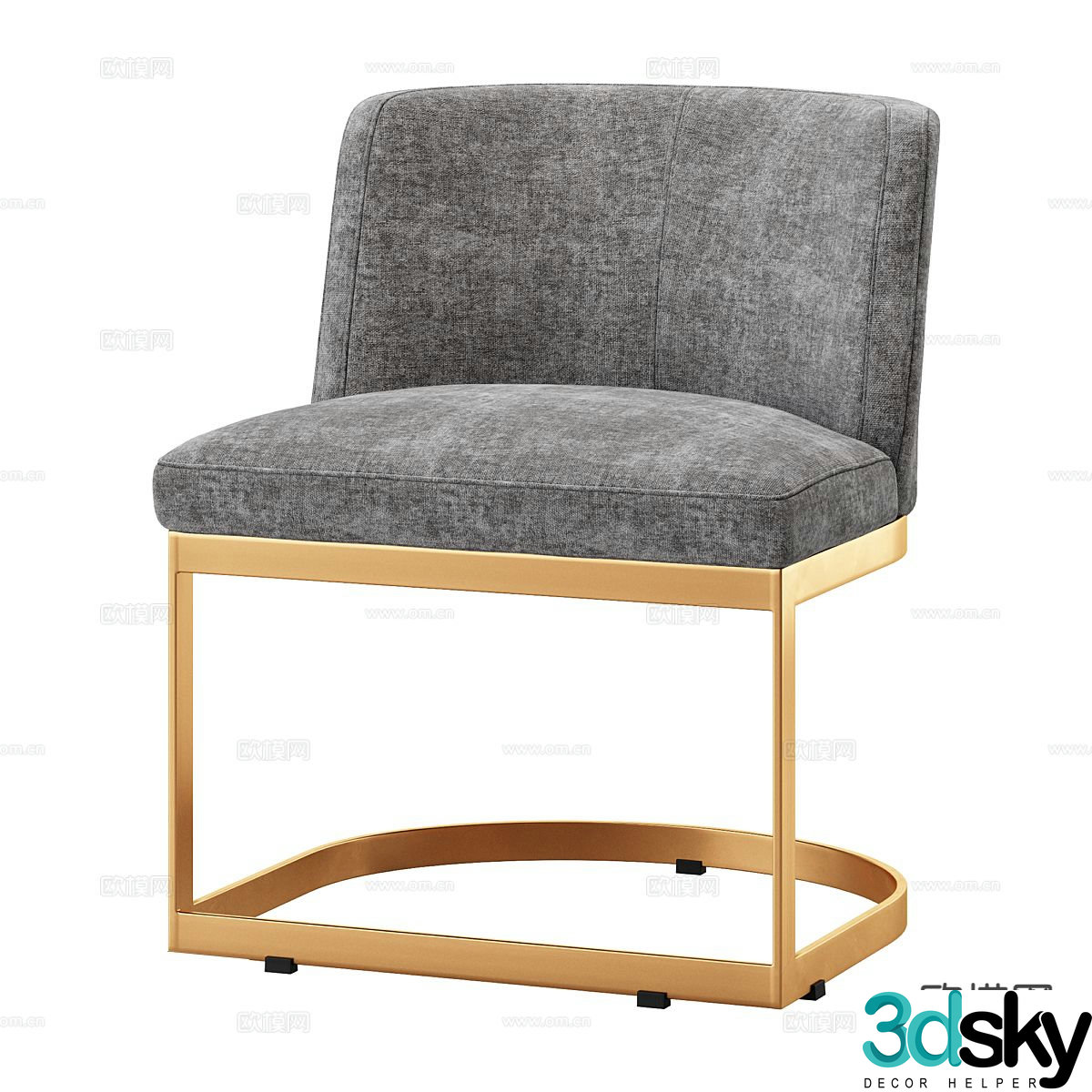 Modern chair leisure chair 3d model