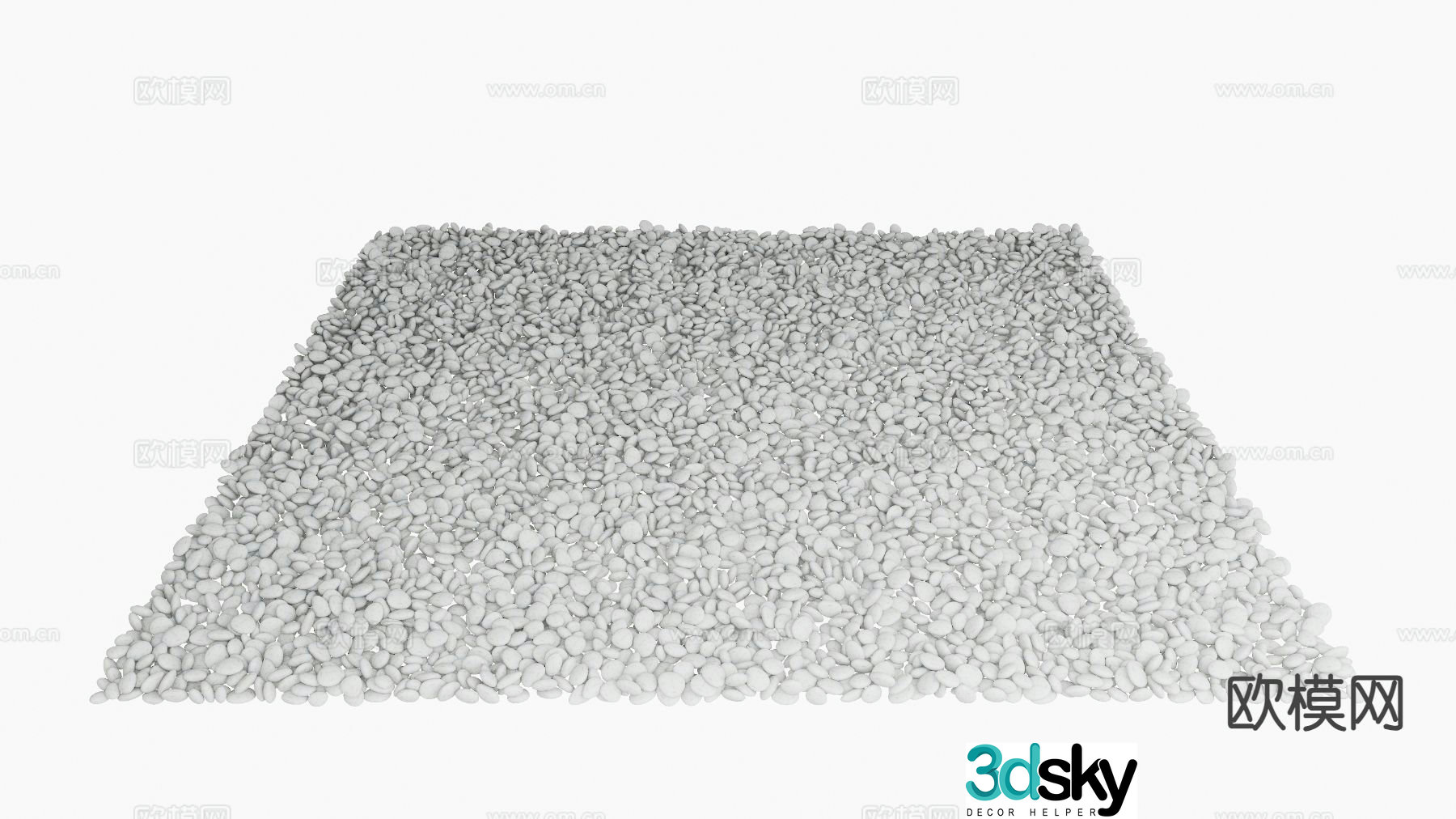 Gravel Landscape Gravel Small Pebbles Small Stones Sand and gravel 3d model