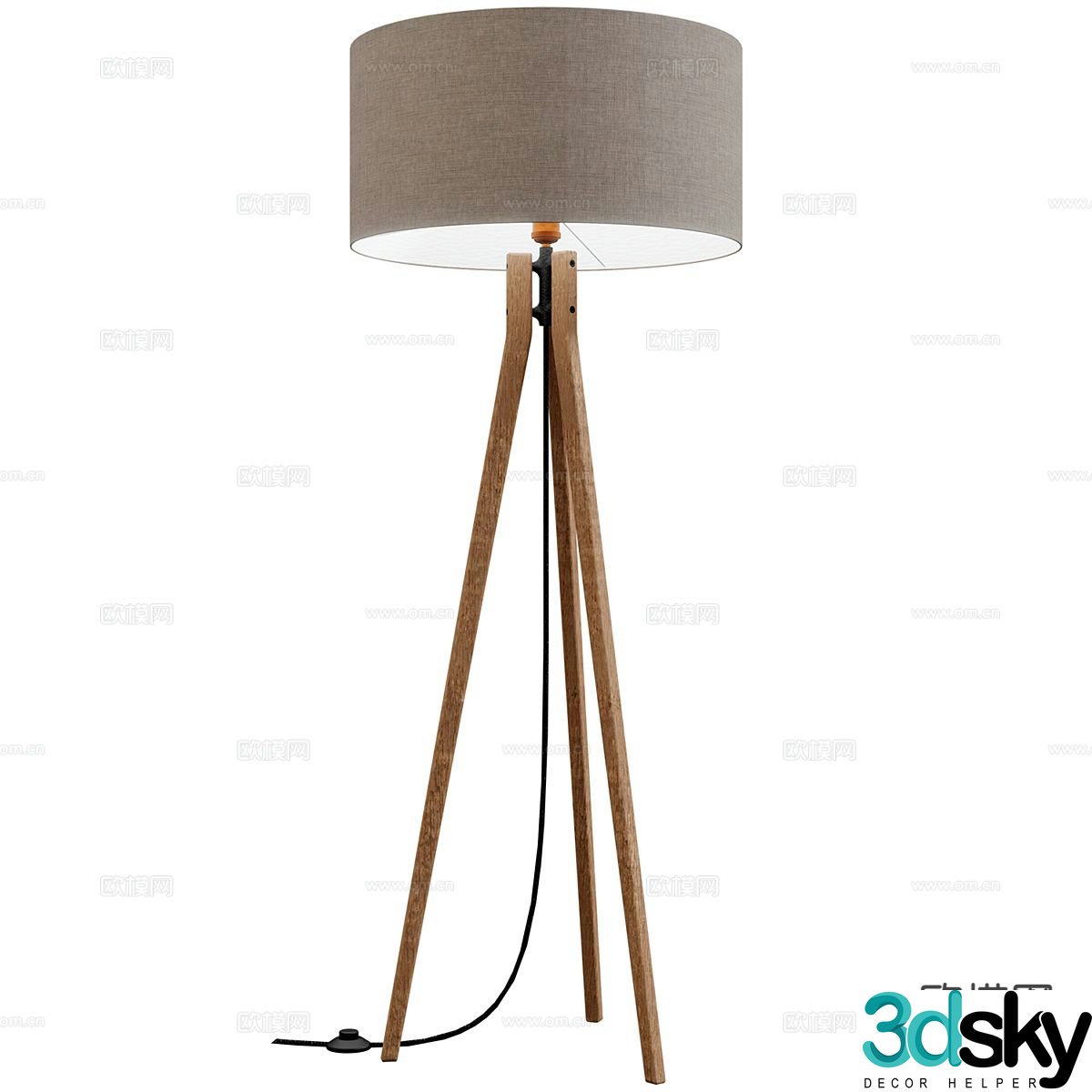 Modern floor lamp 3d model