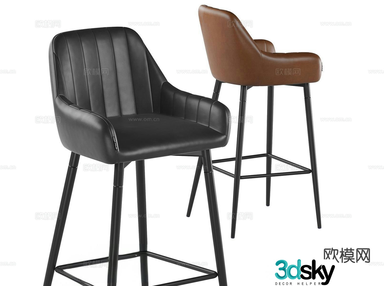 Italian bar stool bar stool bar stool 3d model
