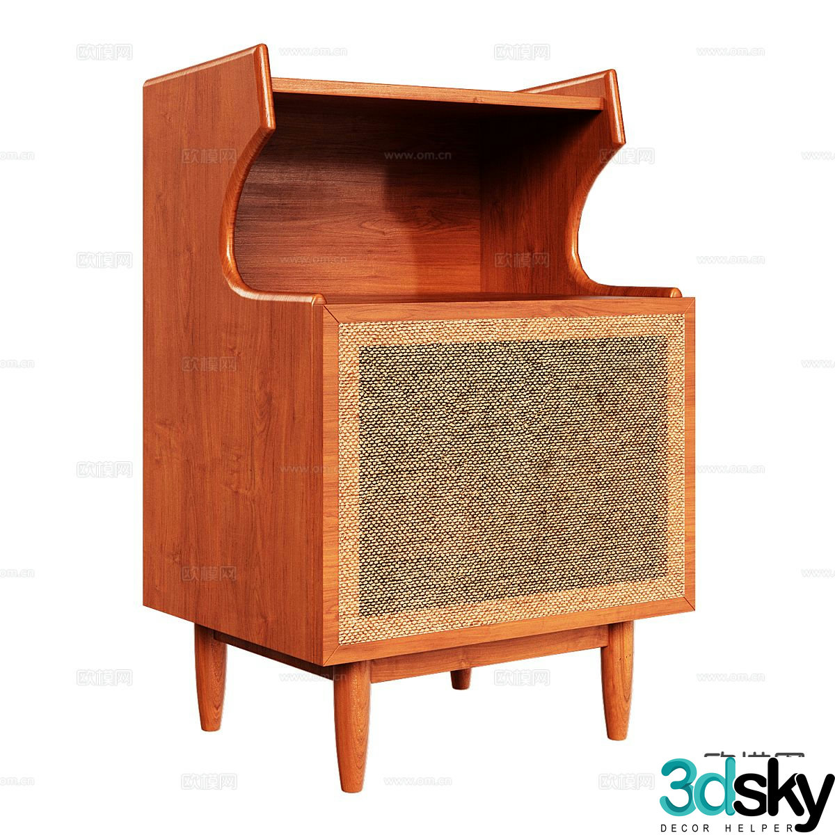 Nordic bedside table 3d model