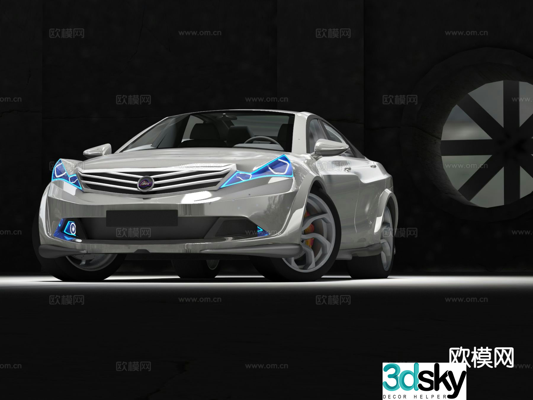 Azerante concept car 3d model