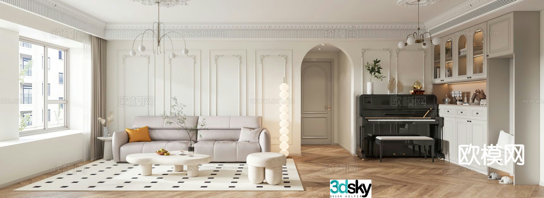 French restaurant 3d model