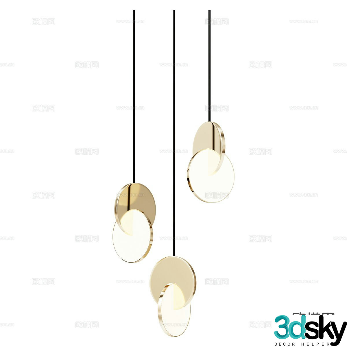 Bedside small chandelier 3d model