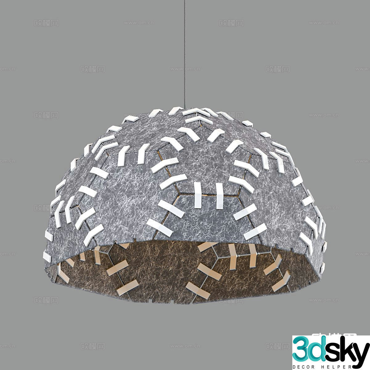 Nordic chandelier simple chandelier 3d model