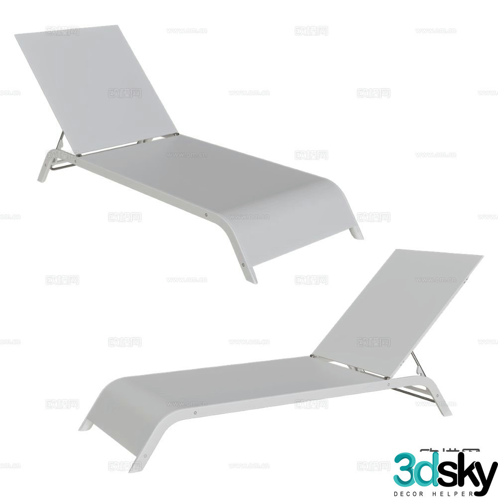 Serralunga lounge chair 3d model