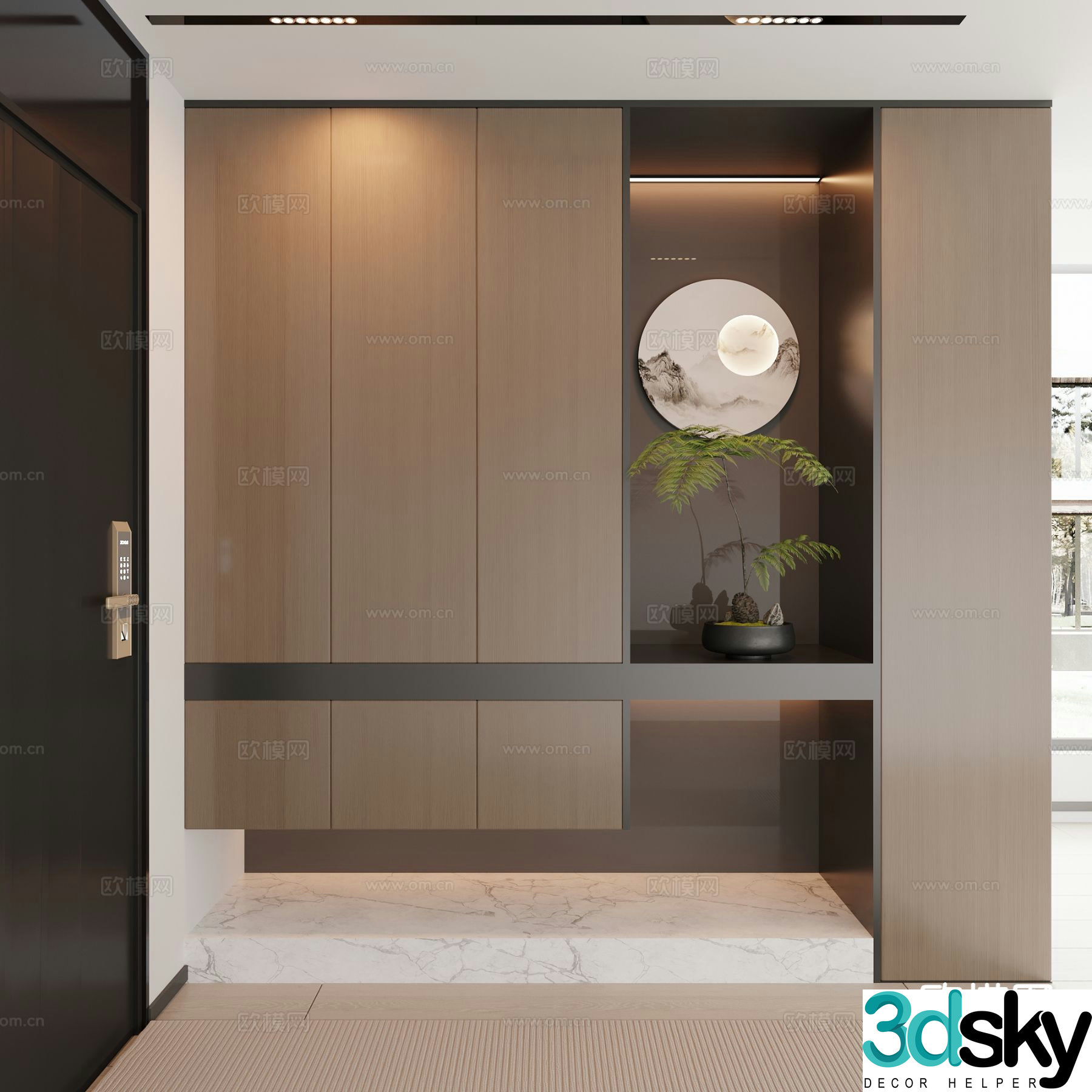 Italian style entrance hall 3D model