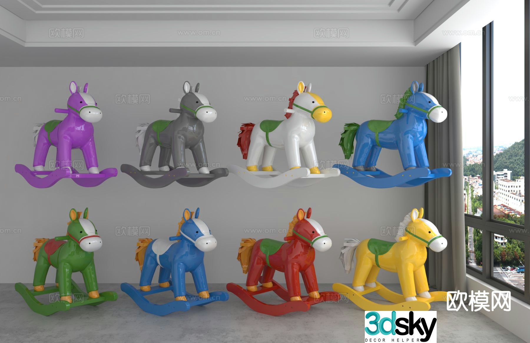 Children’s Trojan Horse Toy 3d model