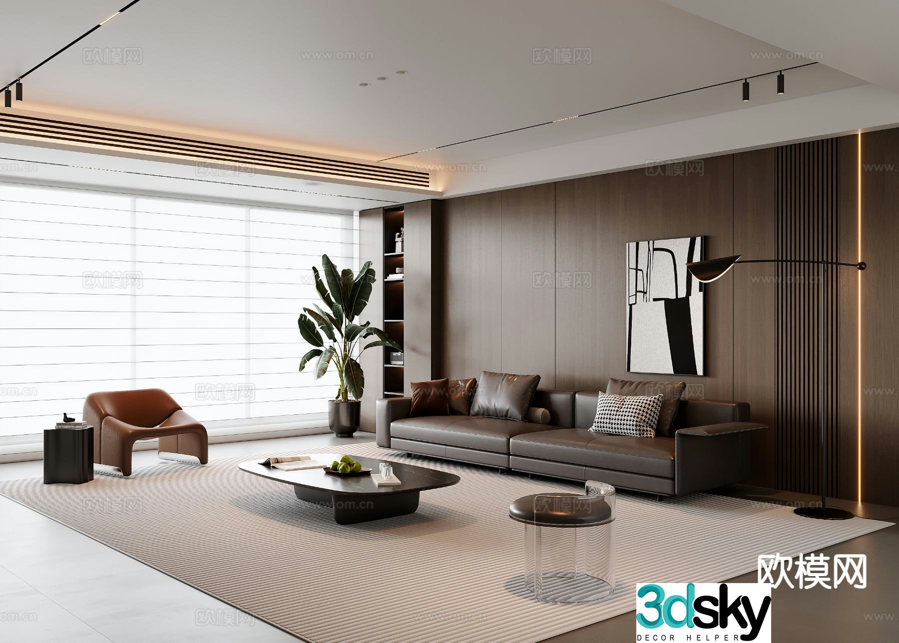 Italian living room 3d model