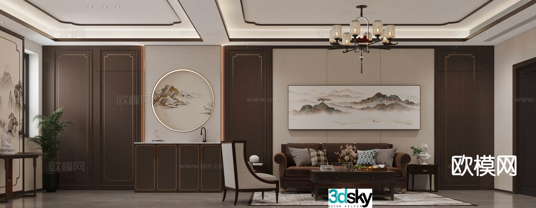 New Chinese restaurant 3D model