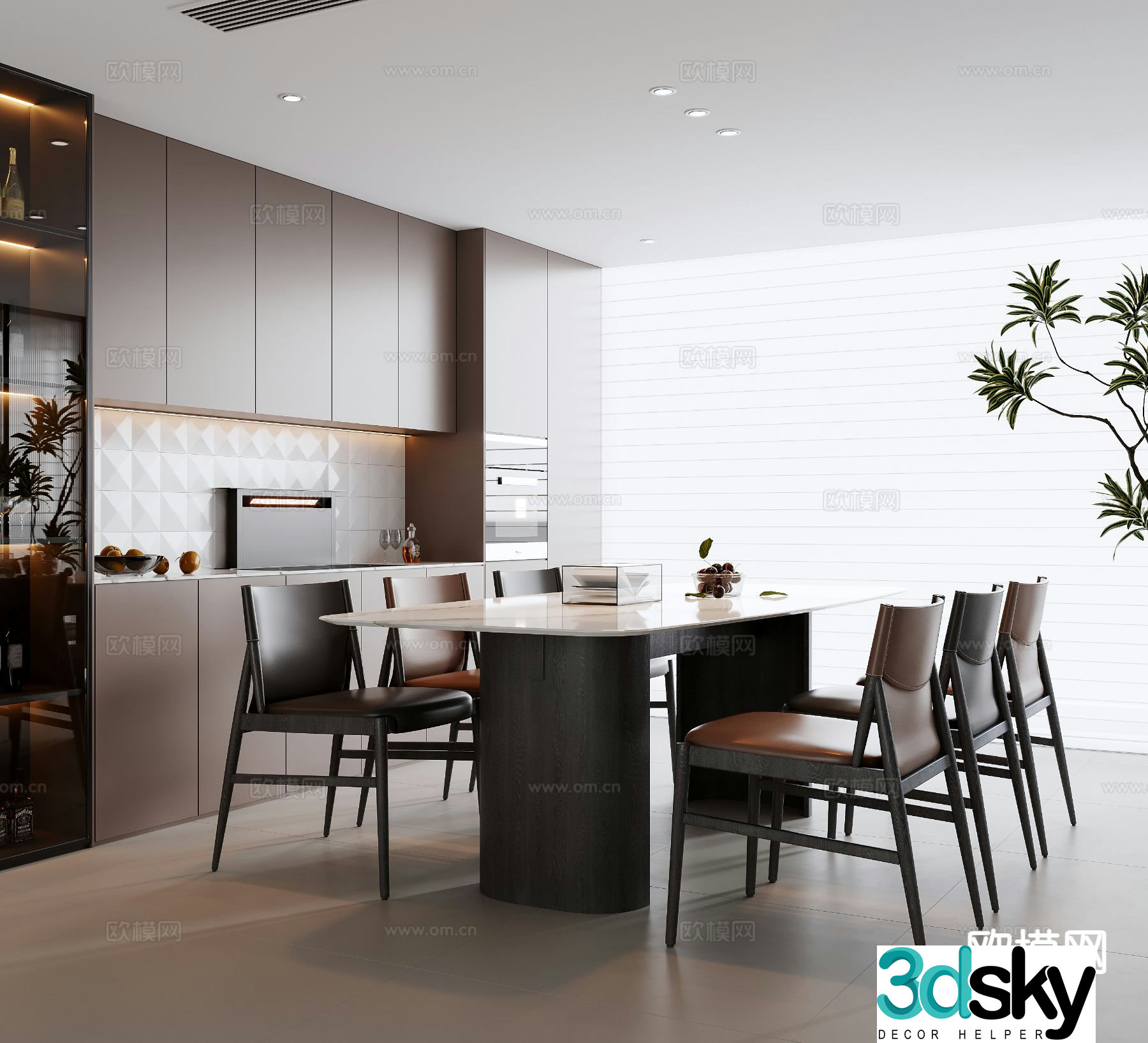Italian restaurant 3d model