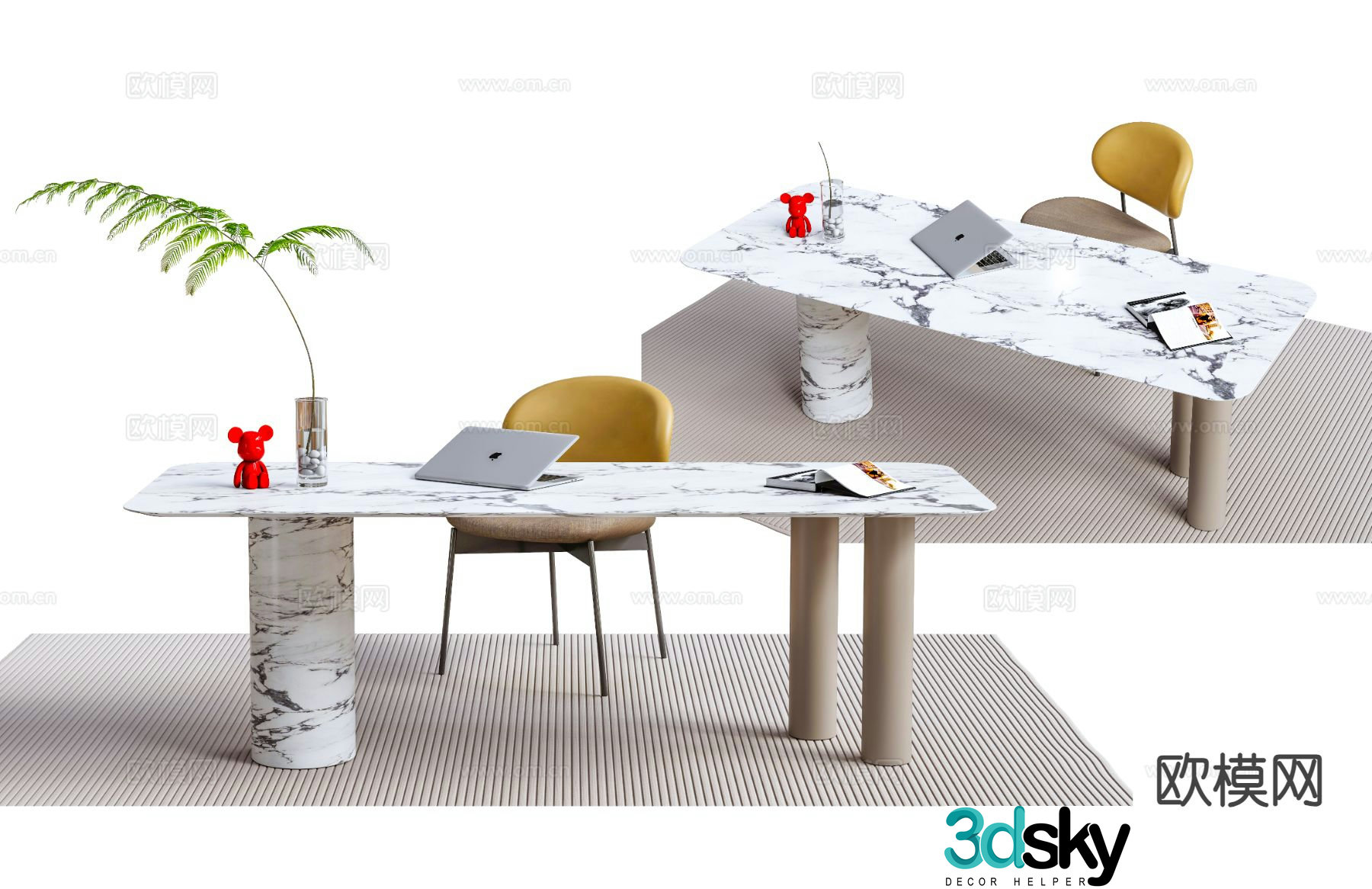 Modern desk chair 3d model