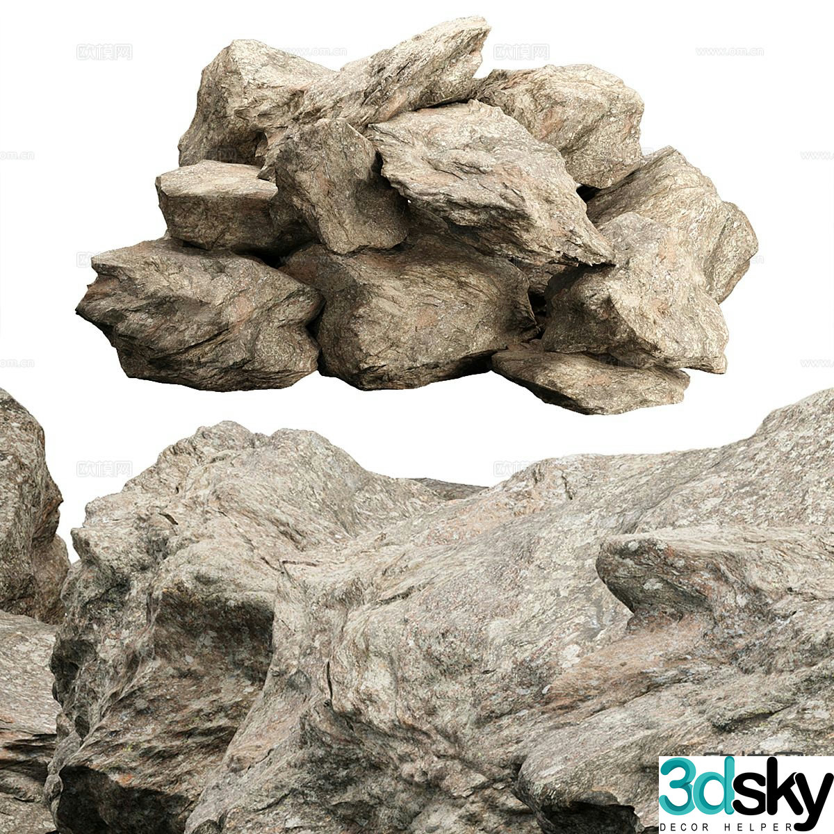 Landscape stone 3d model