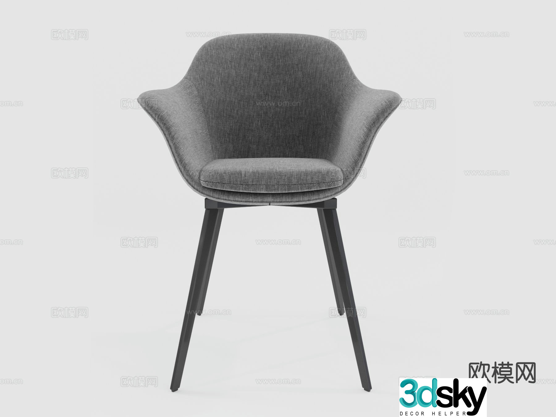 Modern chair leisure chair 3d model