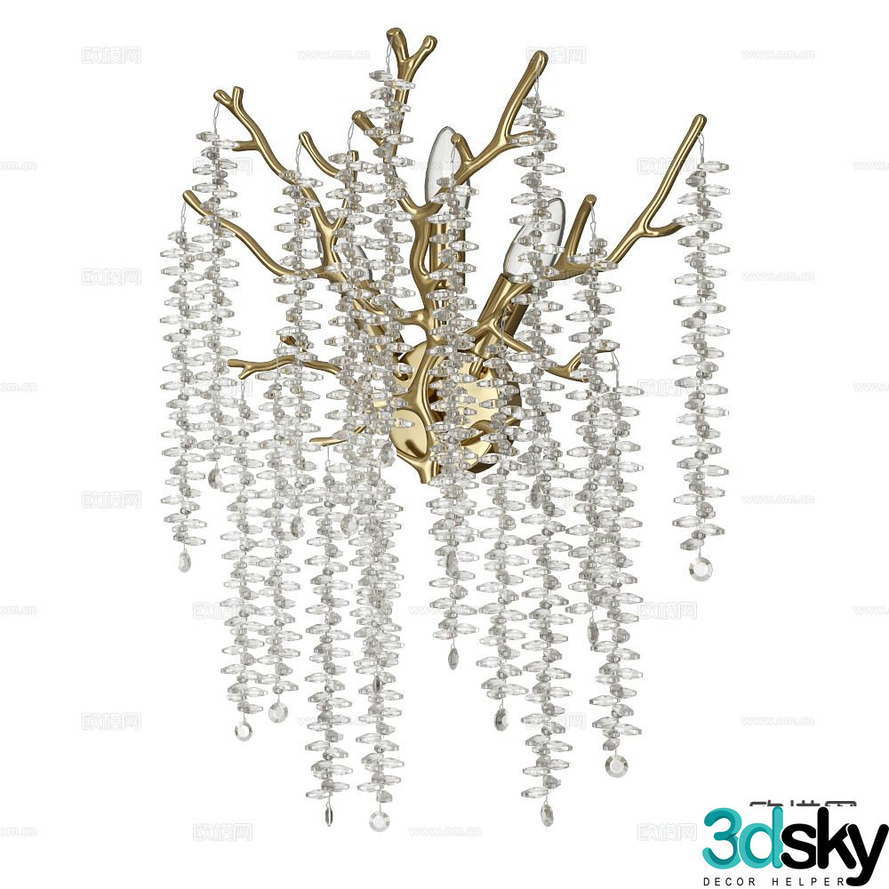 Stilfort crystal wall light 3d model