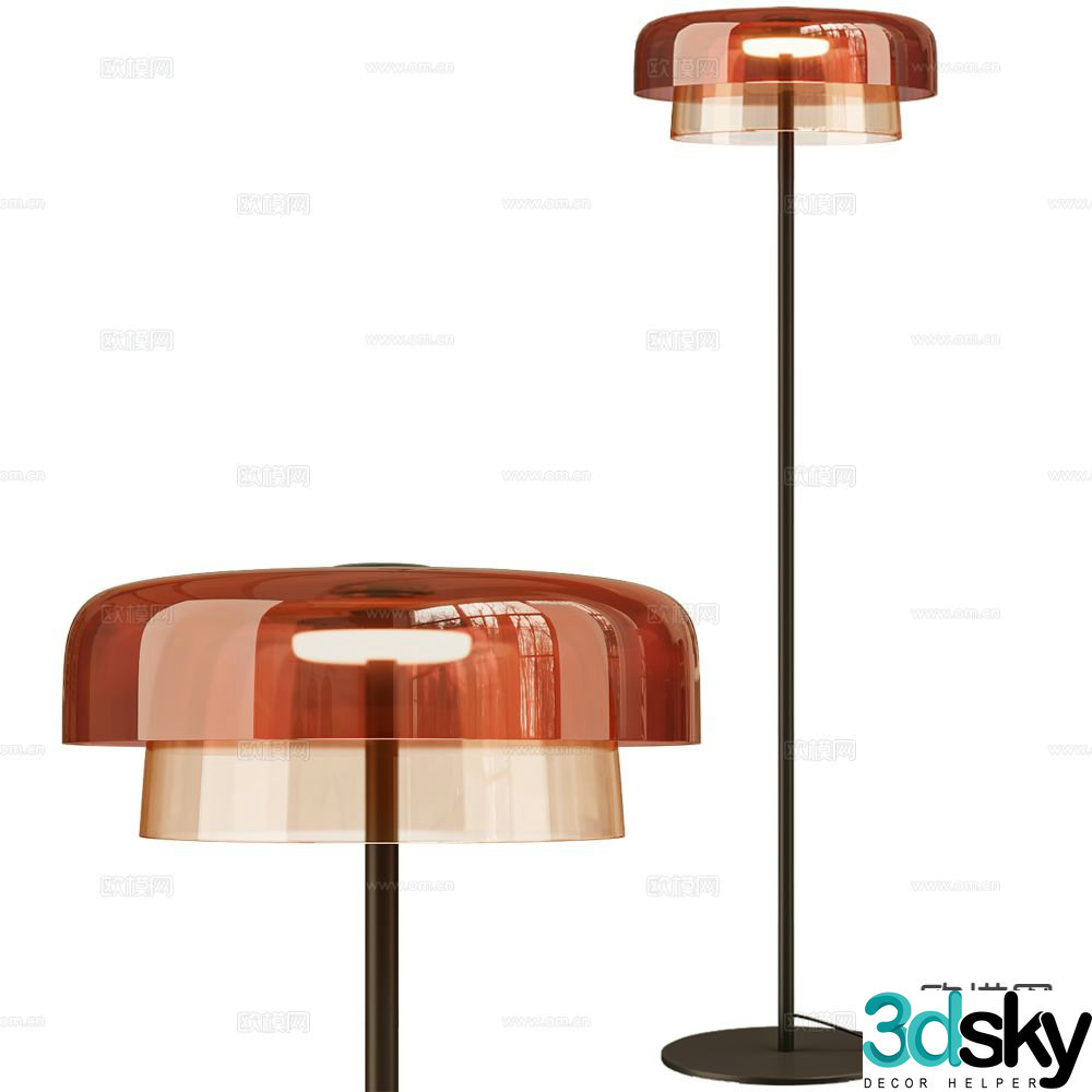 LedsC4 modern floor lamp 3d model