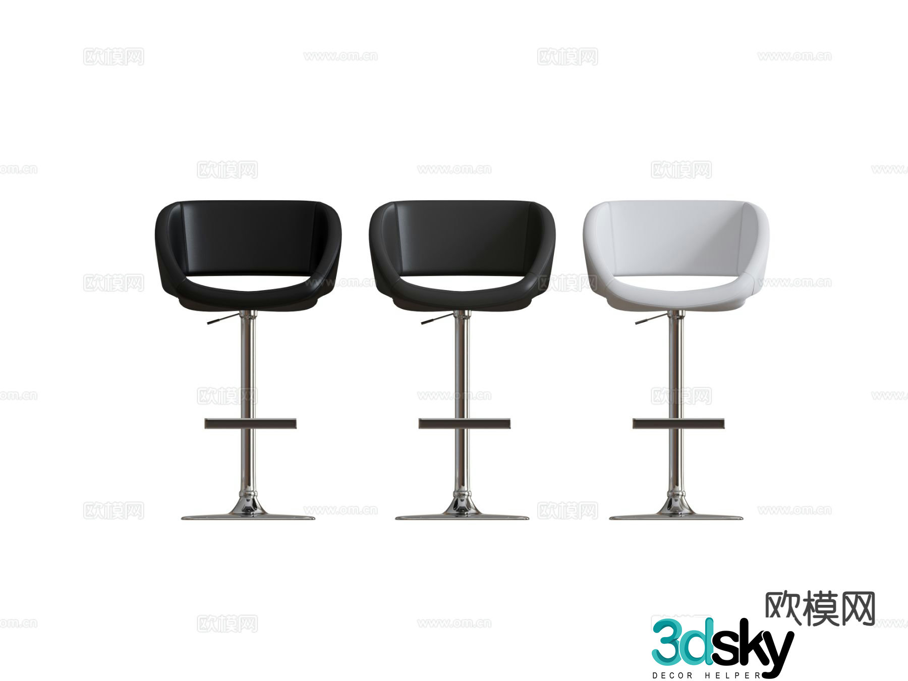 Modern bar stool bar stool bar stool 3d model