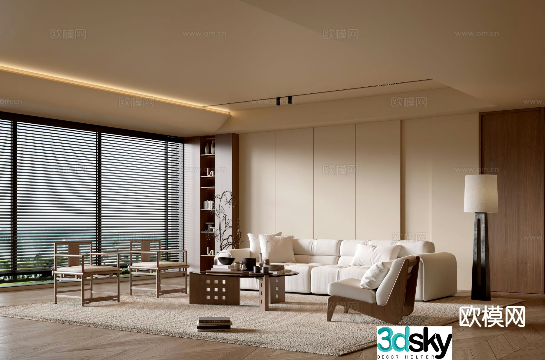 Medieval style living room 3D model