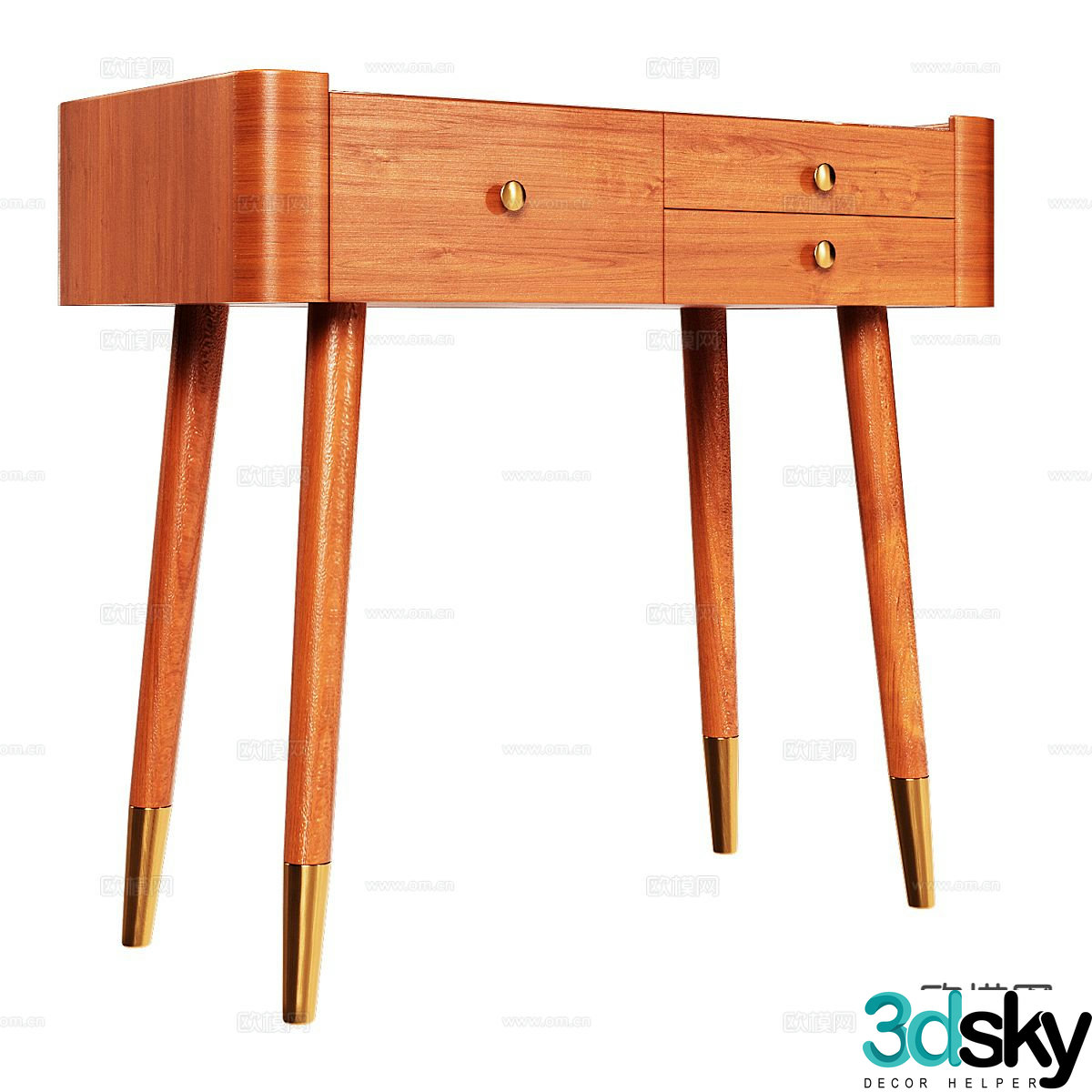 Nordic desk writing desk 3d model