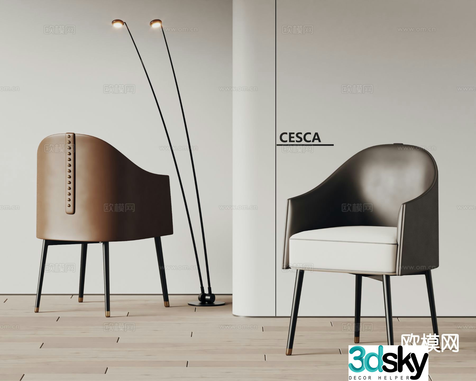 Cesca chair dining chair 3d model