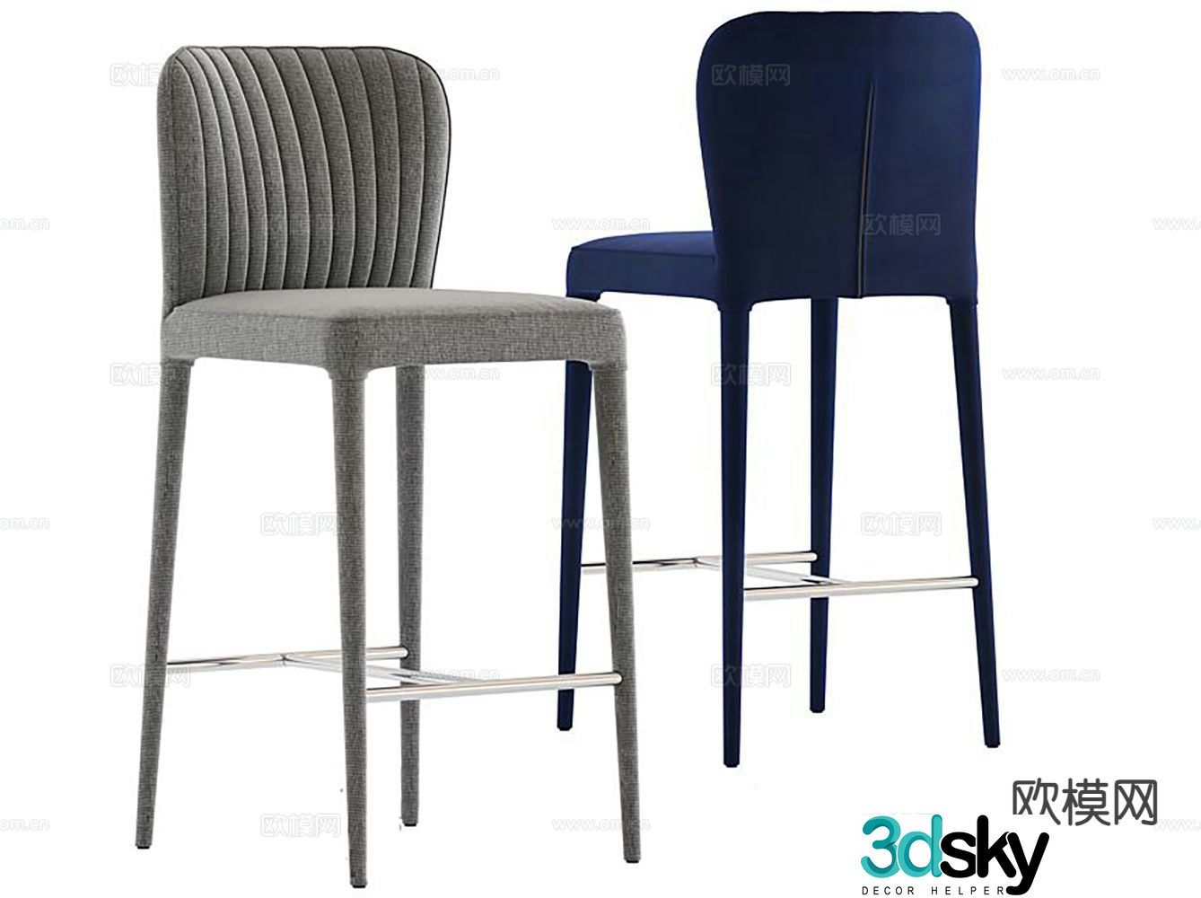Modern bar stool bar stool bar stool 3d model