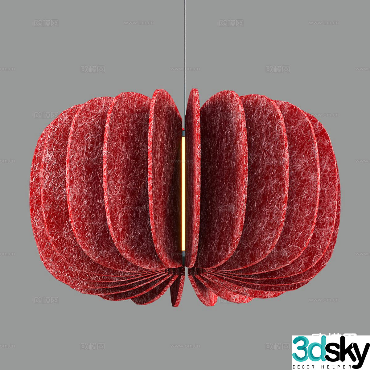 Nordic chandelier simple chandelier 3d model