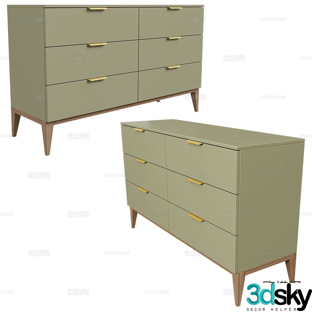 Mister side cabinet 3d model