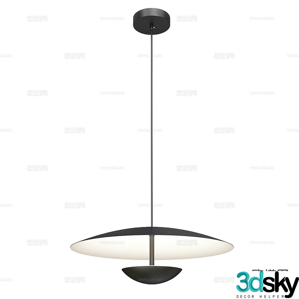 Bedside small chandelier 3d model