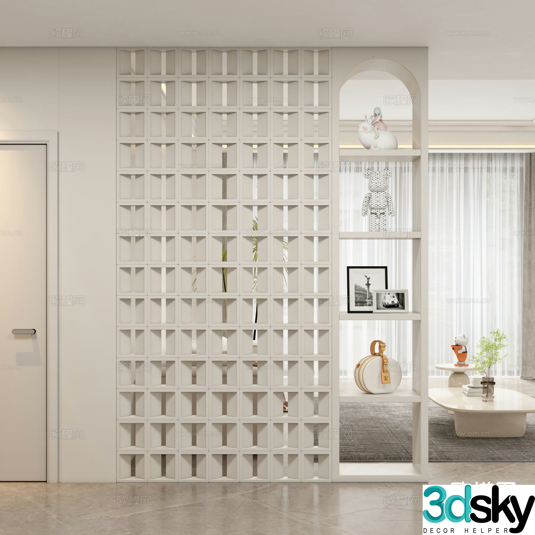 Modern entrance hall 3D model