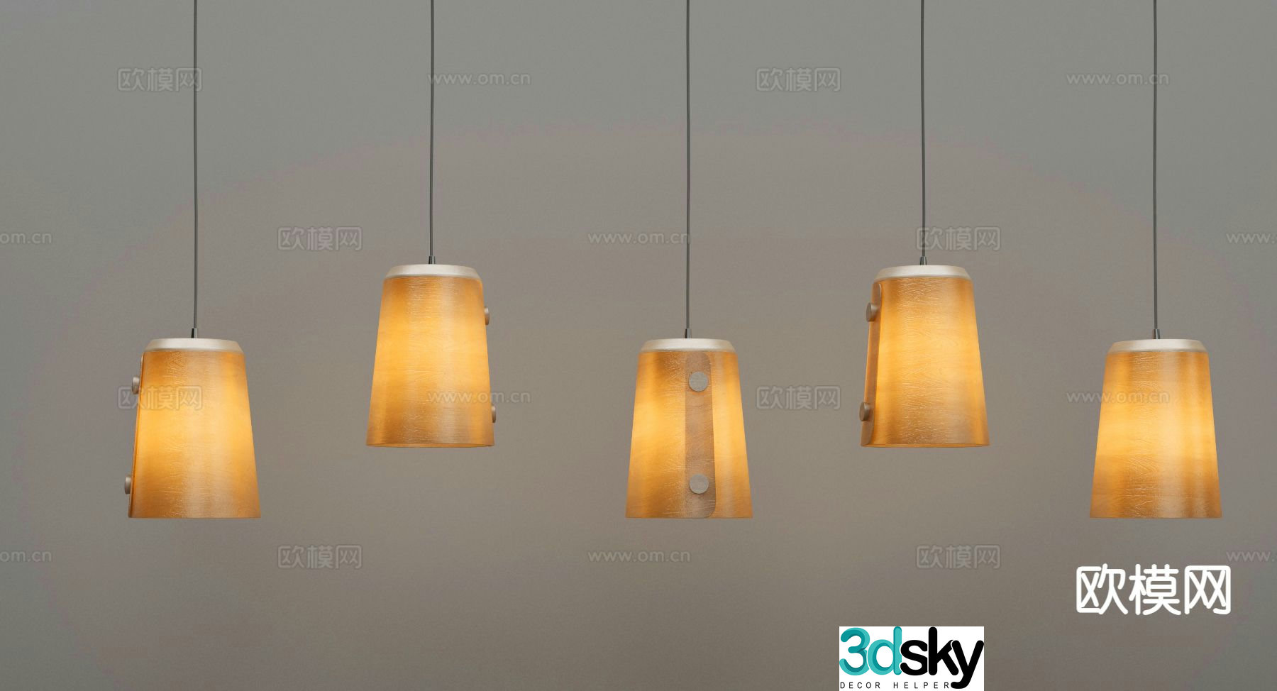 New Chinese style chandelier small chandelier 3d model