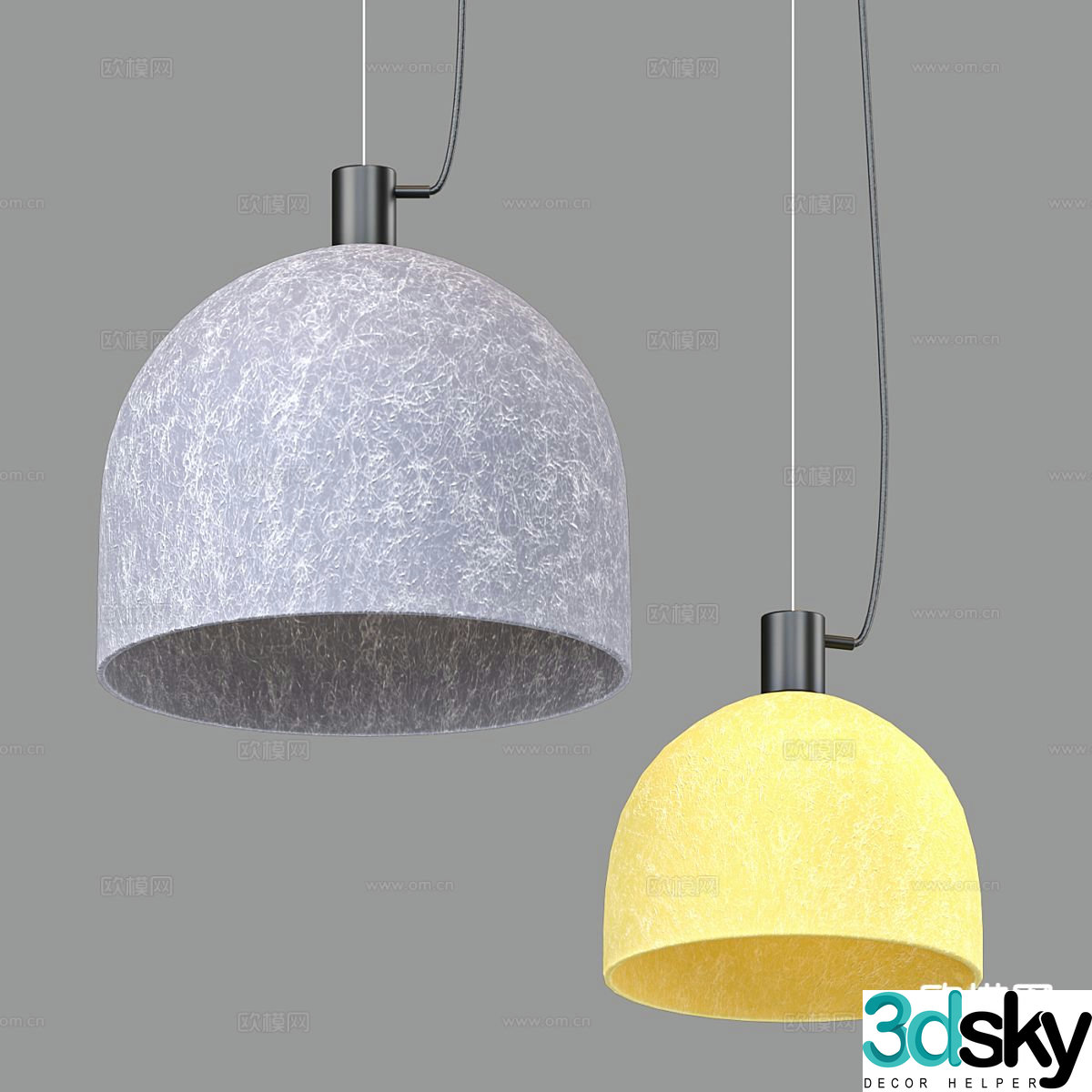 Simple chandelier art chandelier 3d model