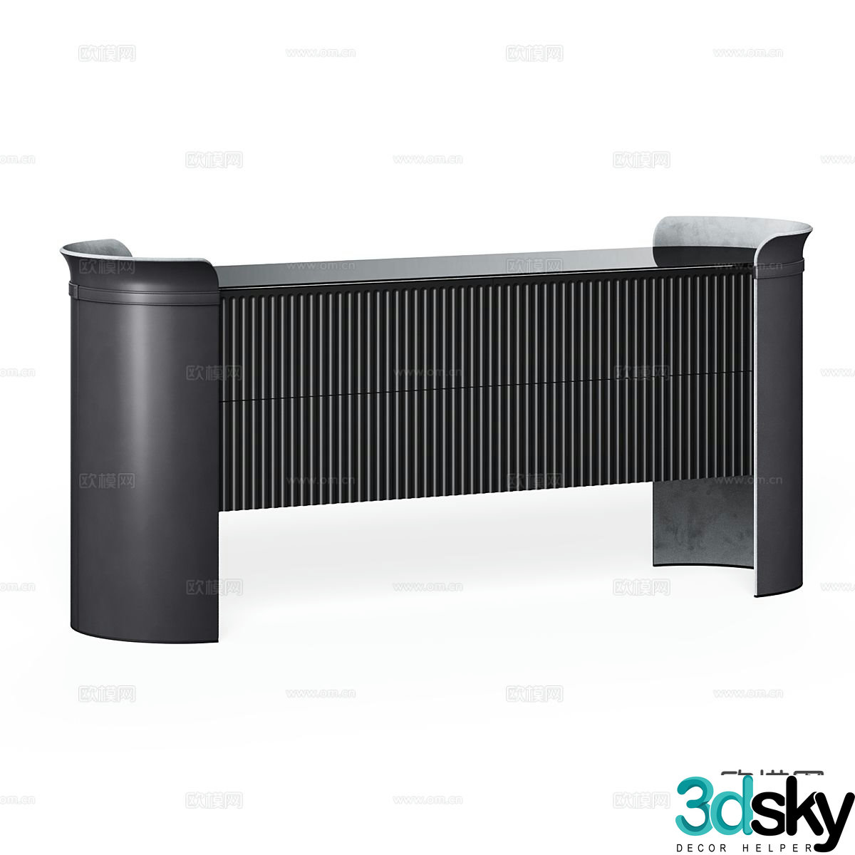 Modern entryway cabinet 3d model