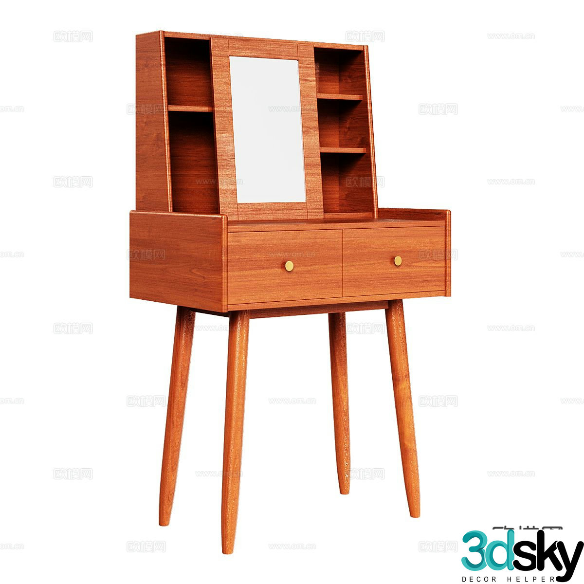Nordic dressing table dressing table 3d model