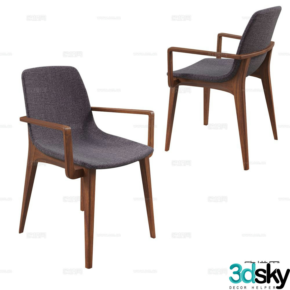 Pacini & Cappellini chair armchair lounge chair dining chair 3d model