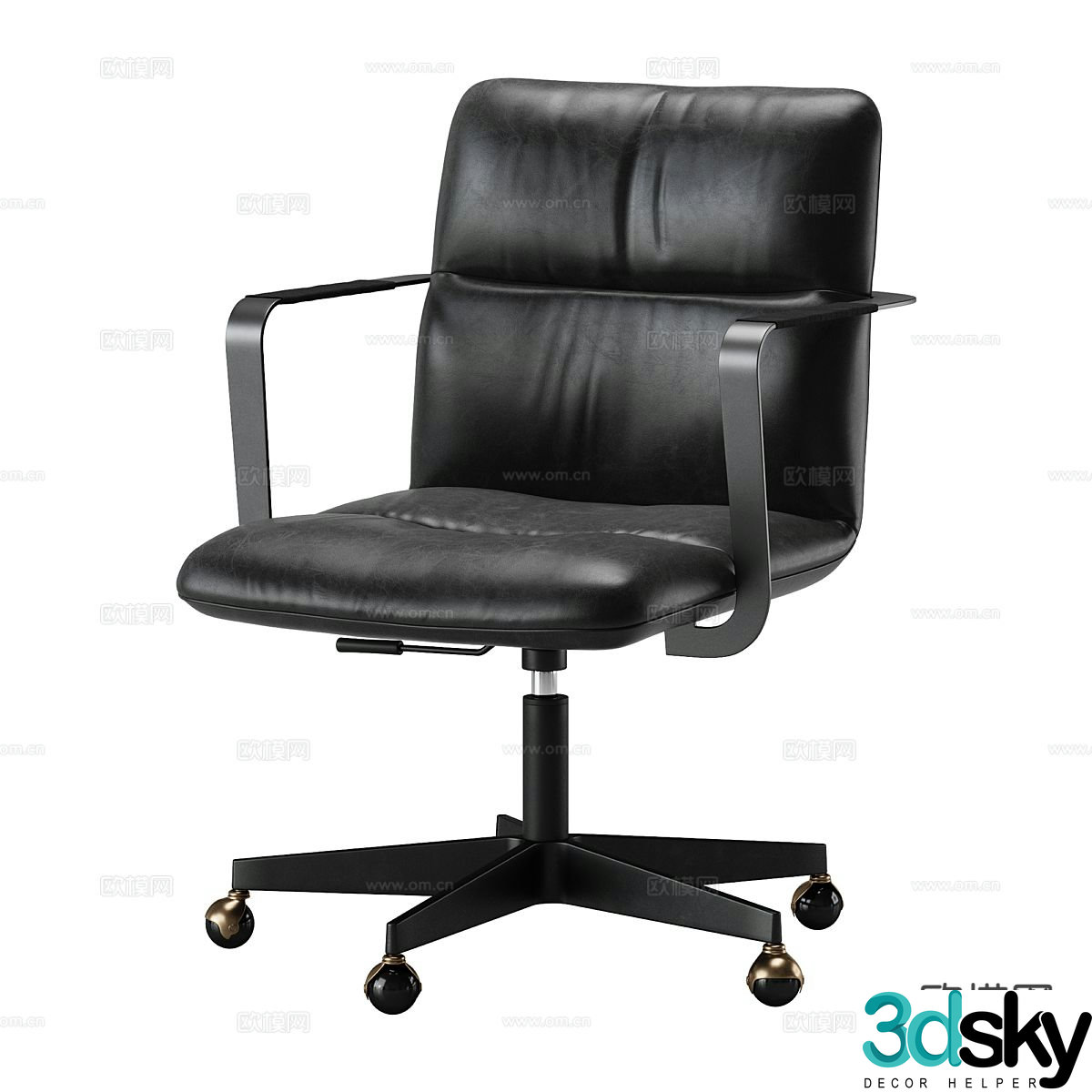 Modern office chair conference chair staff chair 3d model