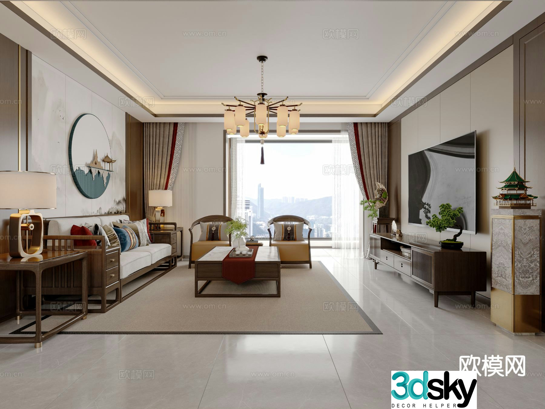 New Chinese restaurant 3D model