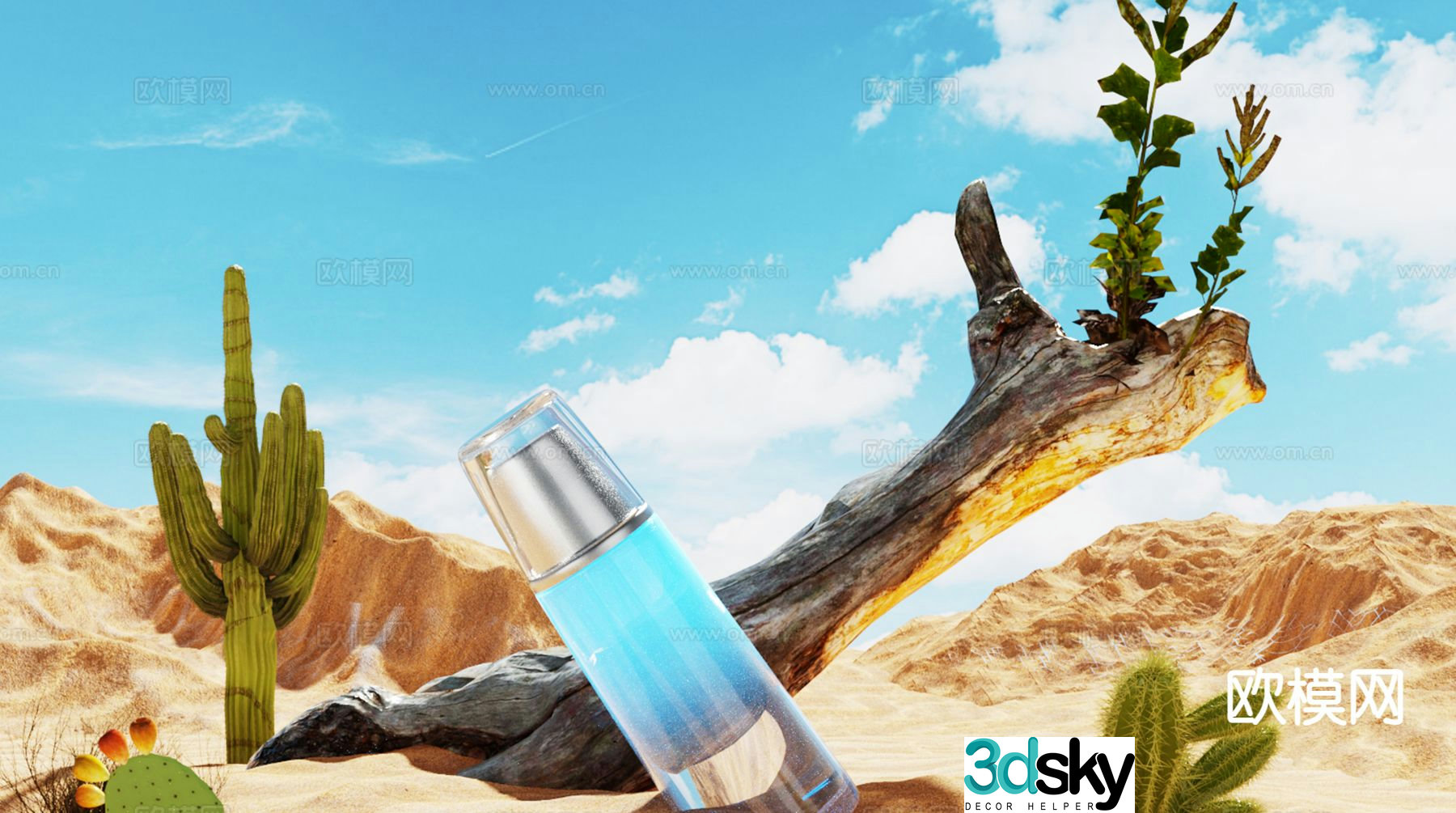 outdoor landscape desert 3d model