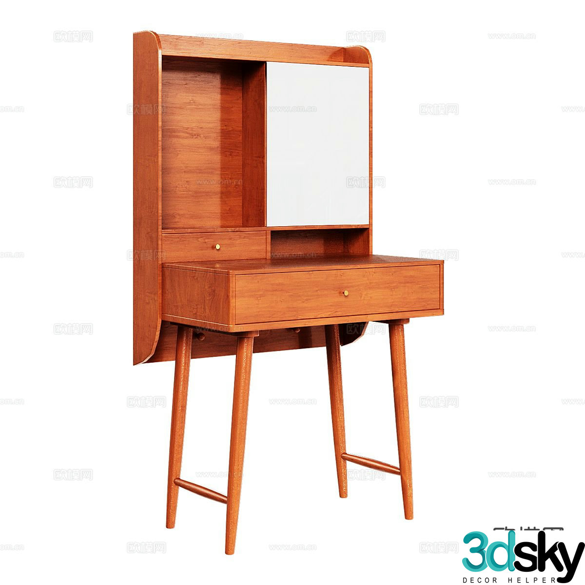 Nordic dressing table dressing table 3d model